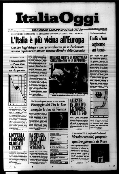 Italia oggi : quotidiano di economia finanza e politica